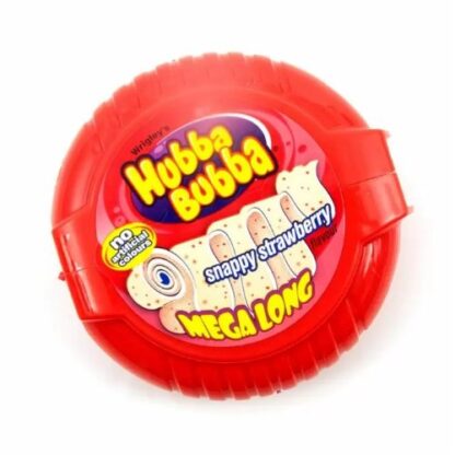 Hubba Bubba Snappy Strawberry Bubblegum Mega Long Tape 56g