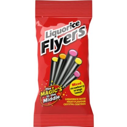 Liquorice Flyers Strawberry/Orange/Lemon 75g