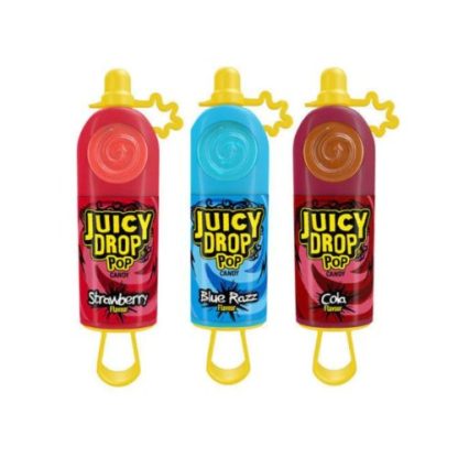 Bazooka Juicy Drop Pop Lollipop With Sour Gel 26g