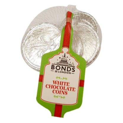 Bonds White Chocolate Coins 25g