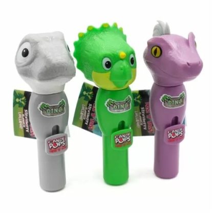 Candy Dino Pops Push N Twist Lollipops 8g