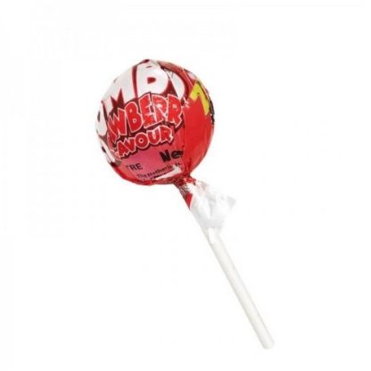 Jumbo  Strawberry Jawbreaker on a stick 35g