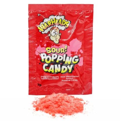 Warheads Sour Popping Candy Watermelon Pouch 9g